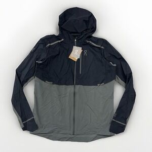 $240 NWT ON CLOUD RUNNING Men's Ultralight Windproof Weather Jacket Black XL